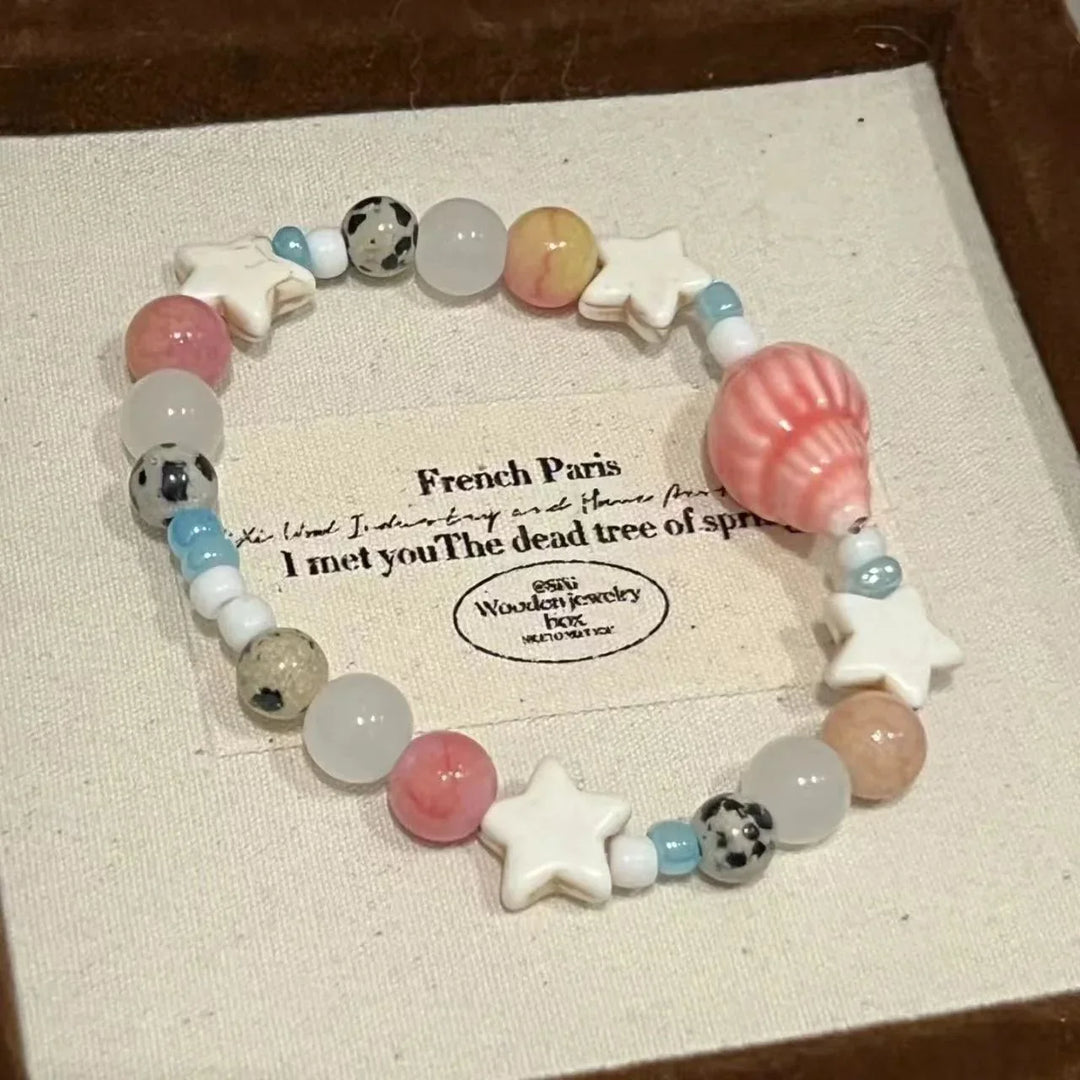 Ceramic Shell & Starfish Bracelet