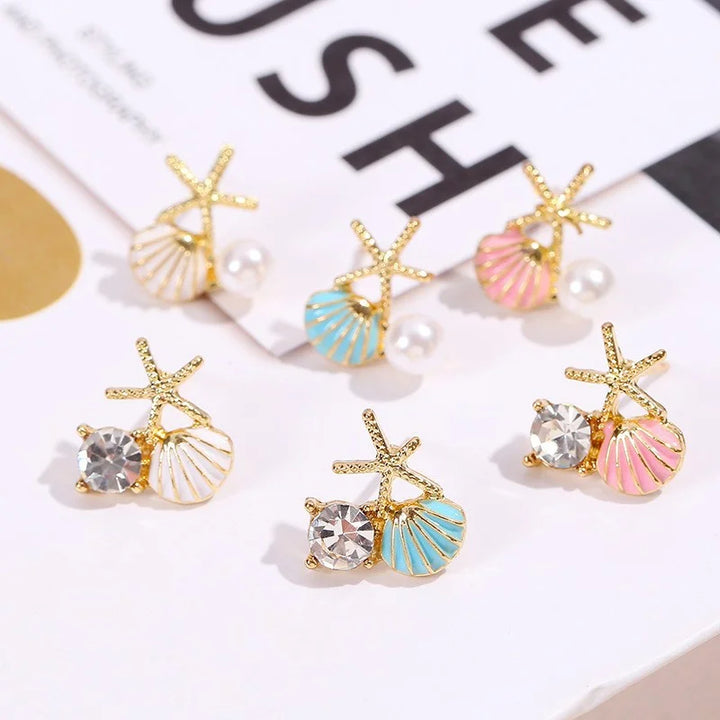 Ocean Asymmetric Starfish Shell Ring