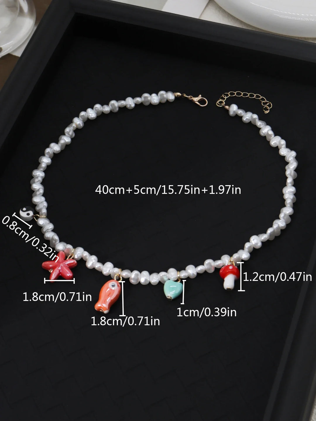 Ocean Charms Beaded Necklace