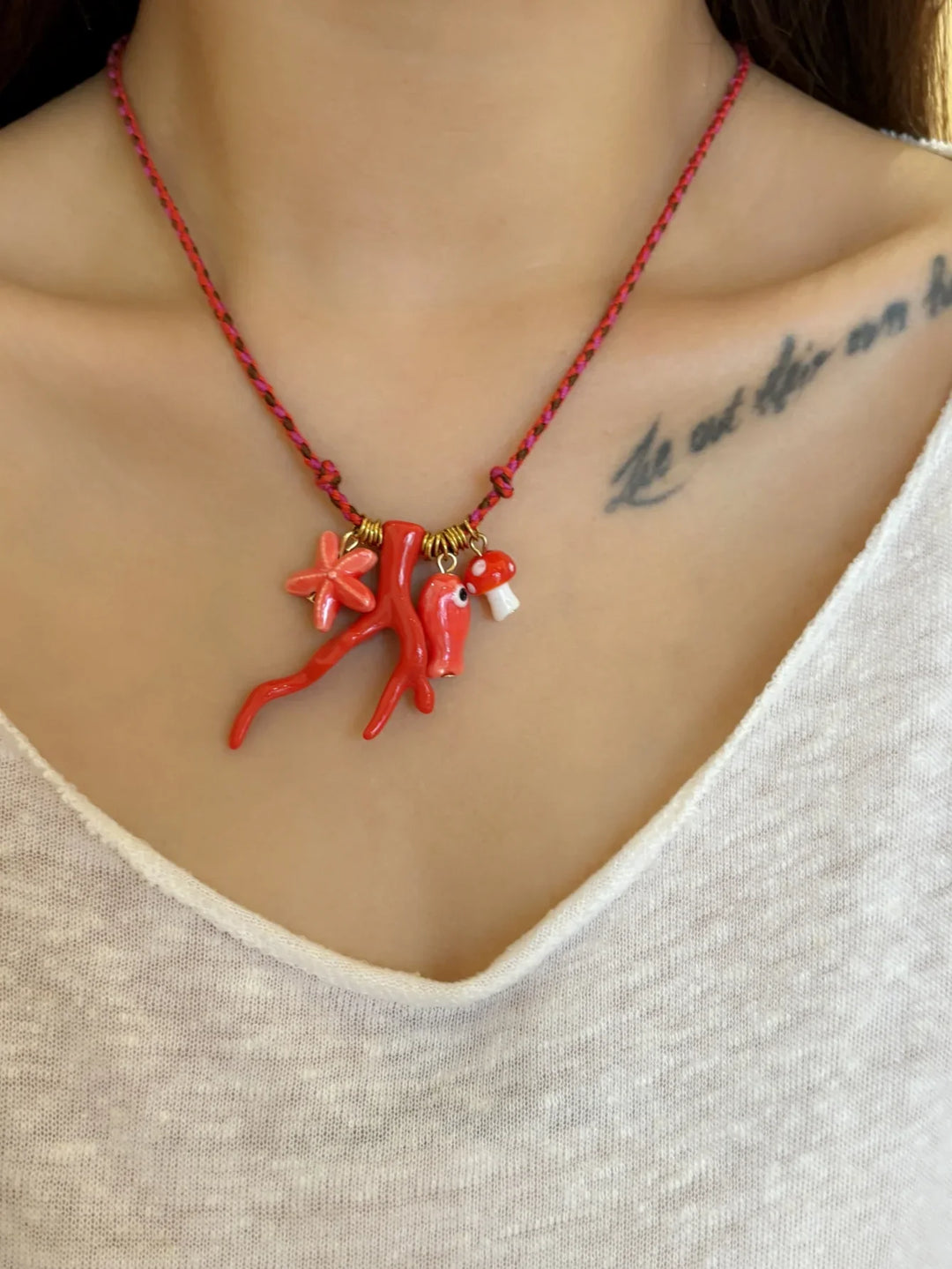 Ocean Charms Beaded Necklace
