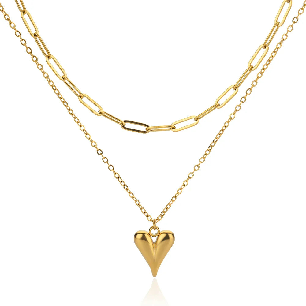 Gold Stainless Steel Starfish Sea Turtle Necklace