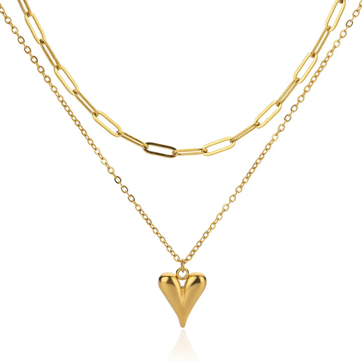 Gold Stainless Steel Starfish Sea Turtle Necklace