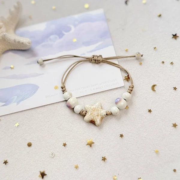 Ceramic Shell & Starfish Bracelet