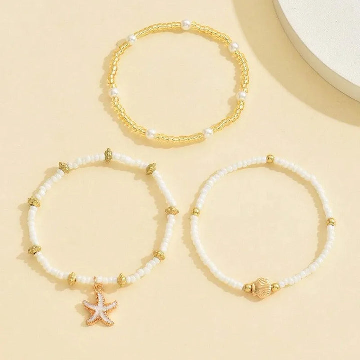 Three-Layer Starfish Shell Necklace