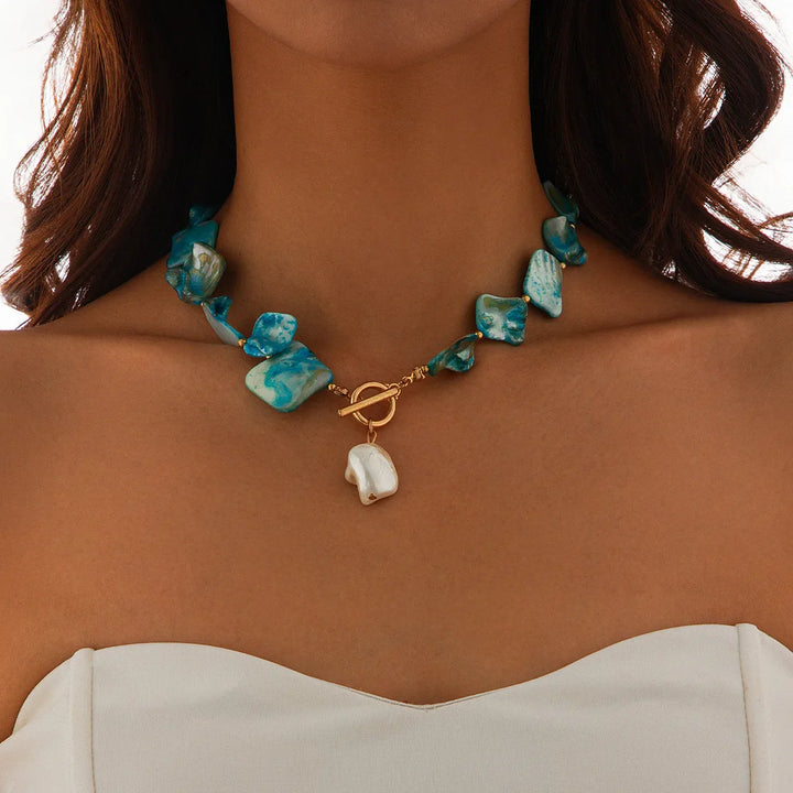 Woven Starfish Shell Necklace