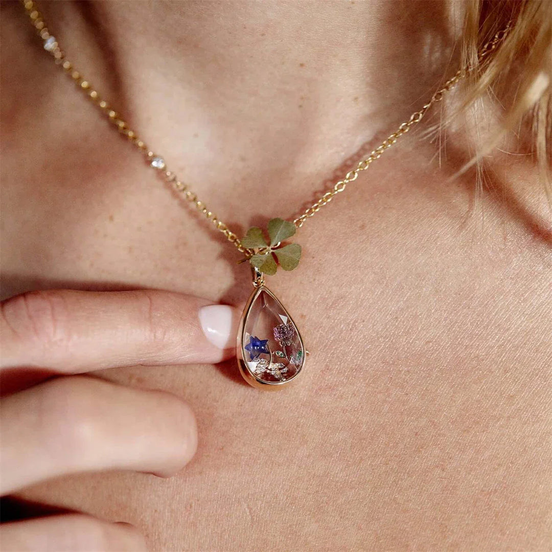 Coastal Drop Locket Necklace