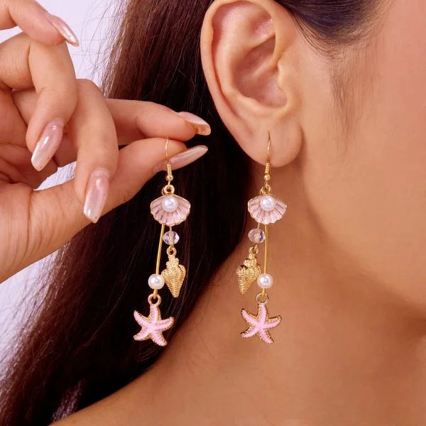 Ocean Asymmetric Starfish Shell Ring