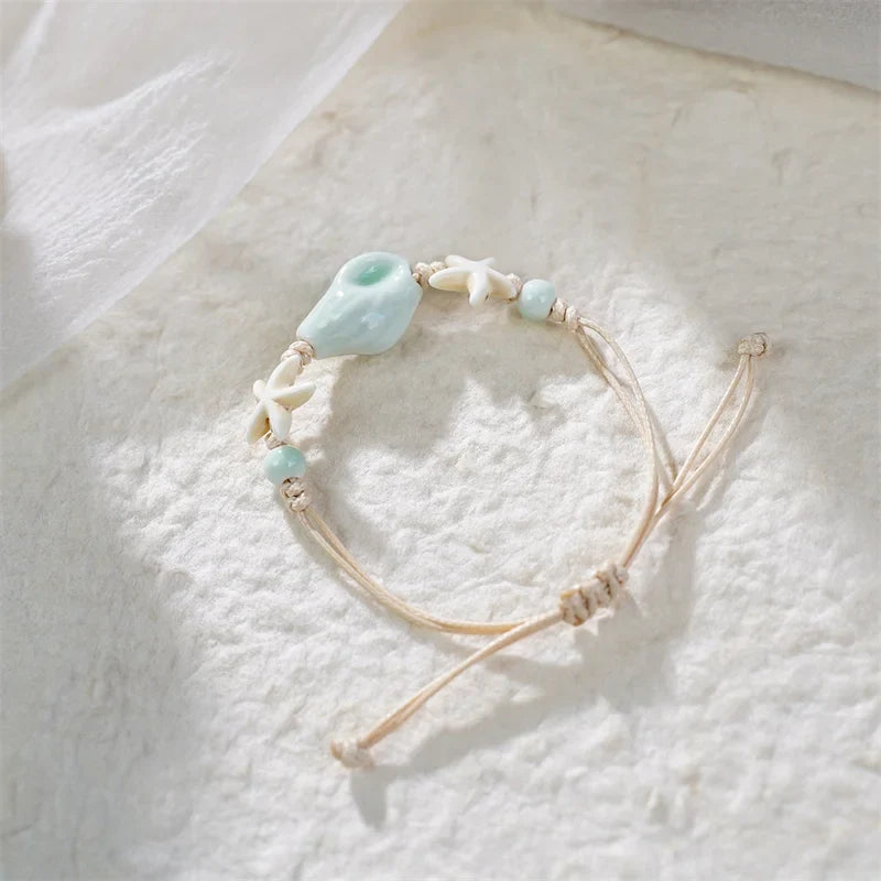 Ceramic Shell & Starfish Bracelet