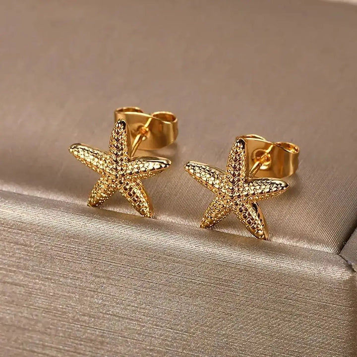 Starfish & Shell Stainless Steel Studs