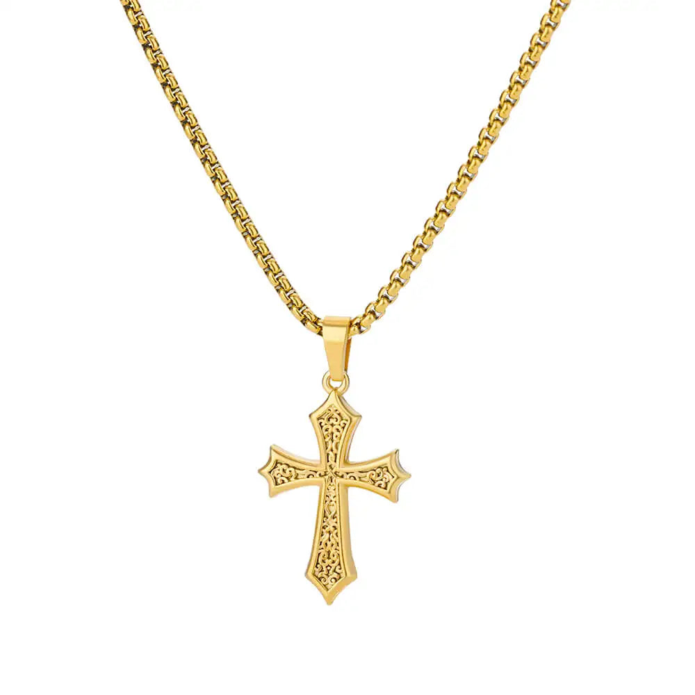 Gold Stainless Steel Starfish Sea Turtle Necklace