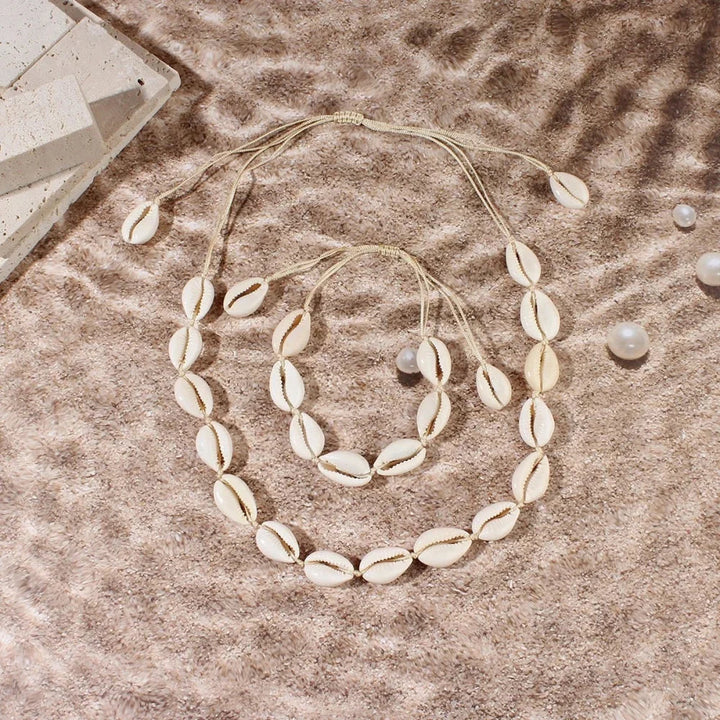 Sea Shell Rope Chain Necklace