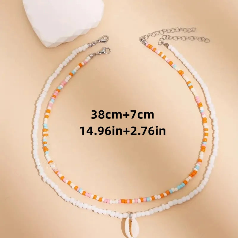 Tidepool Starfish Beaded Necklace