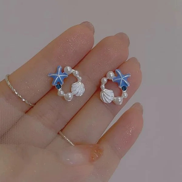 Ocean Asymmetric Starfish Shell Ring
