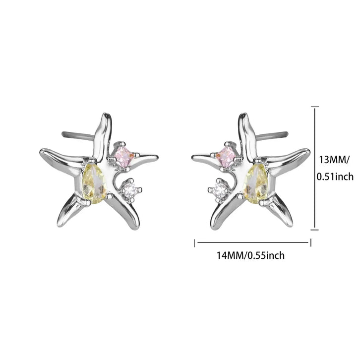 Starfish & Shell Stainless Steel Studs