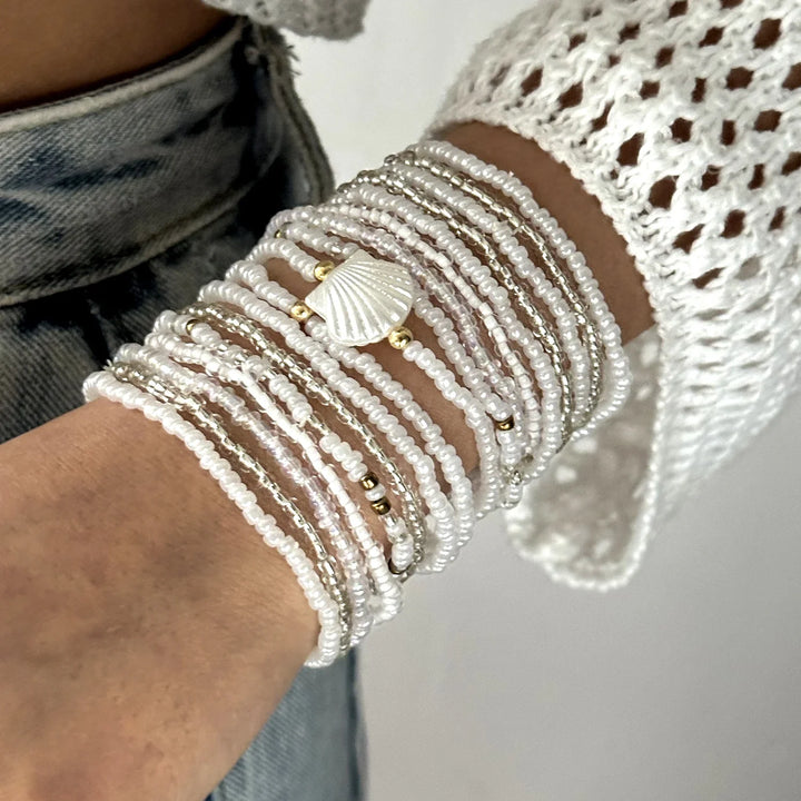 Woven Shell, Star & Turtle Bracelet