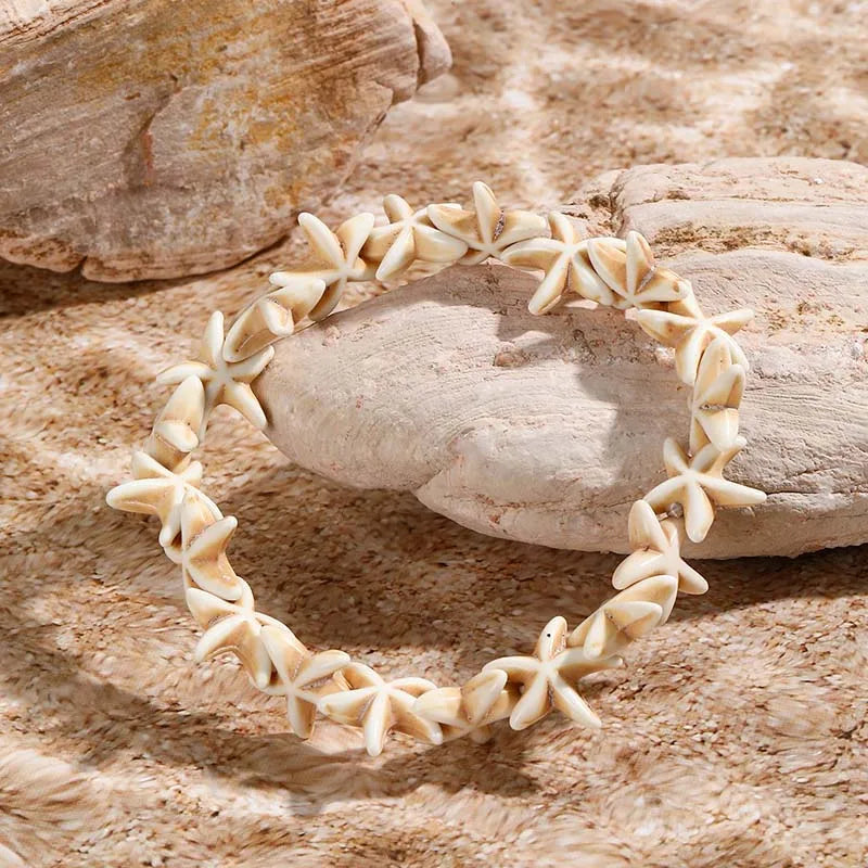 Woven Shell, Star & Turtle Bracelet