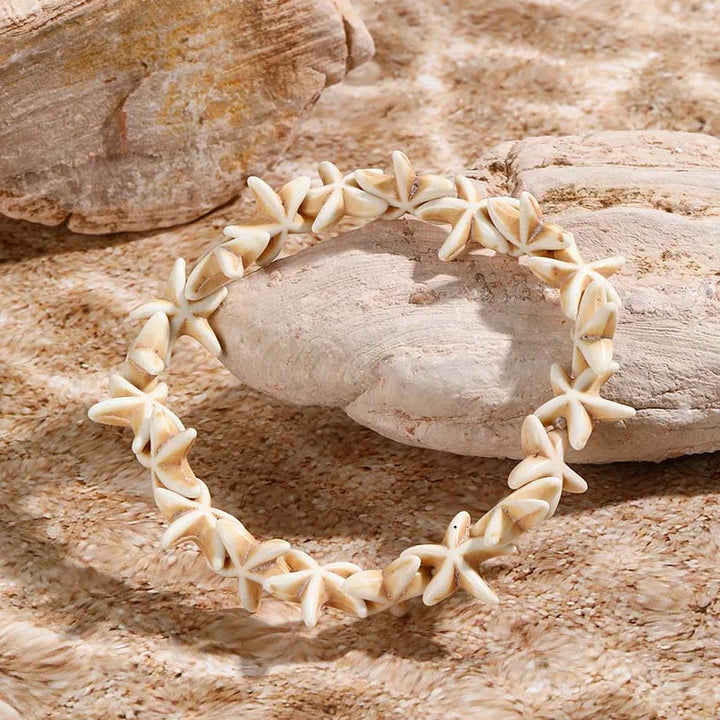 Woven Shell, Star & Turtle Bracelet