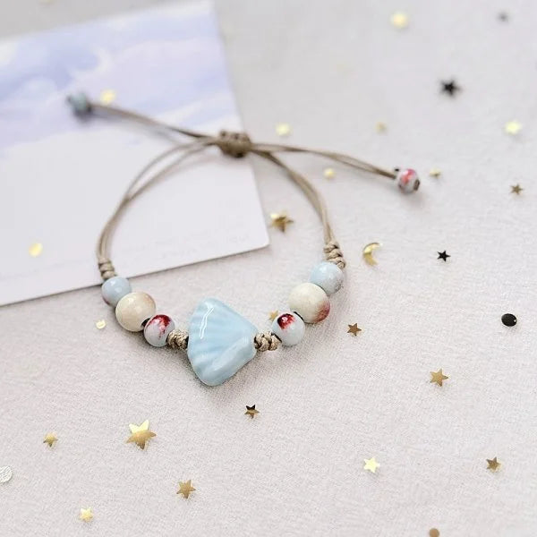 Ceramic Shell & Starfish Bracelet