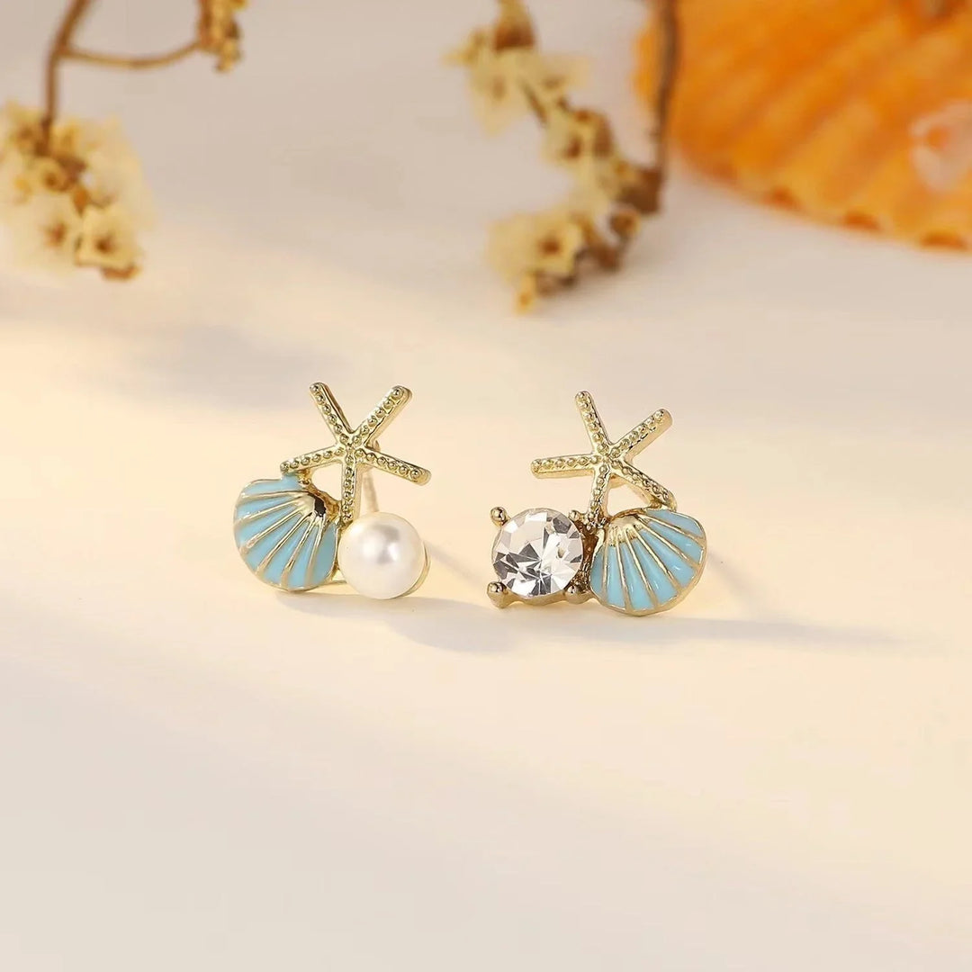 Ocean Asymmetric Starfish Shell Ring