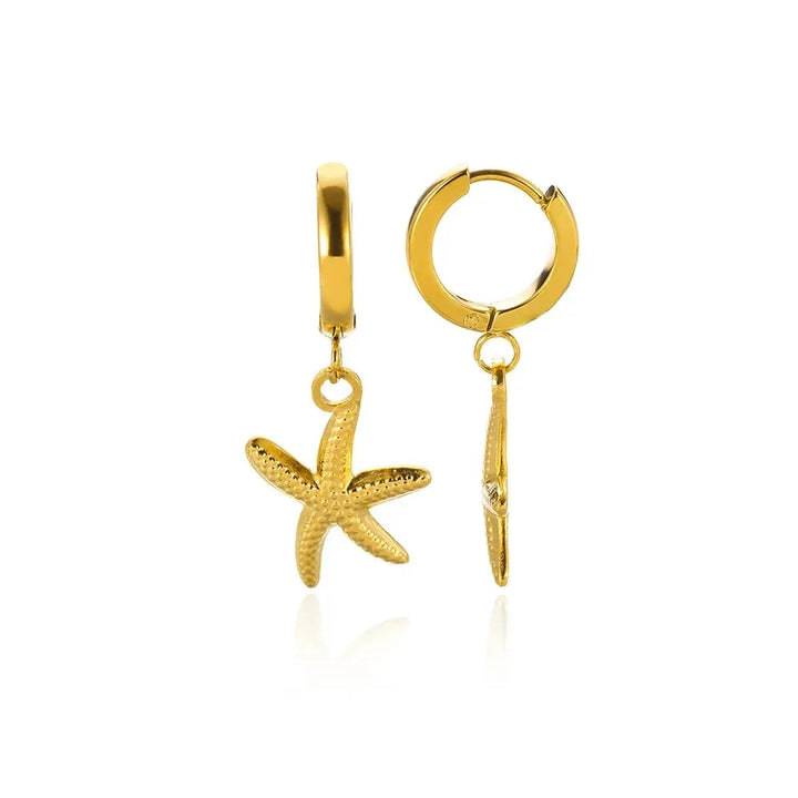 Starfish & Shell Stainless Steel Studs