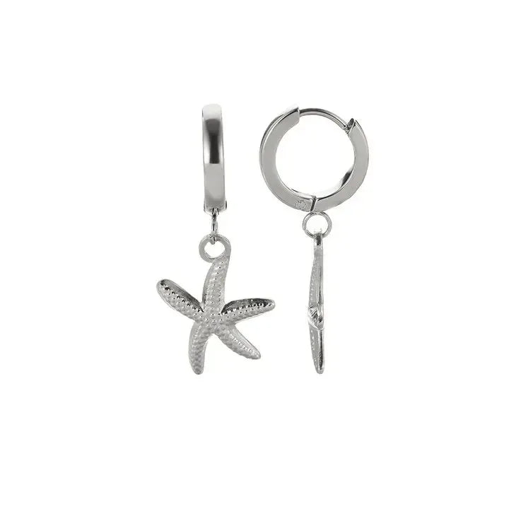Starfish & Shell Stainless Steel Studs