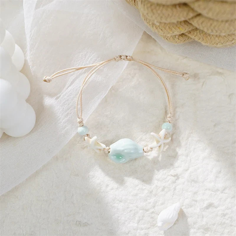 Ceramic Shell & Starfish Bracelet