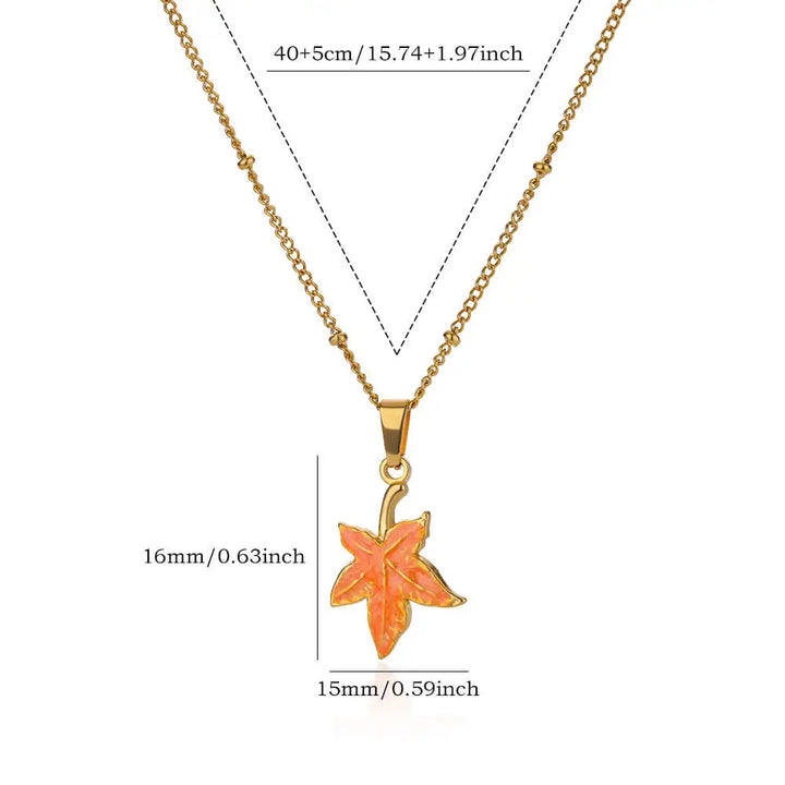 Gold Stainless Steel Starfish Sea Turtle Necklace