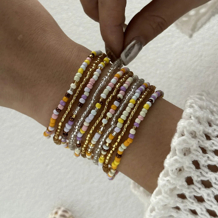 Woven Shell, Star & Turtle Bracelet
