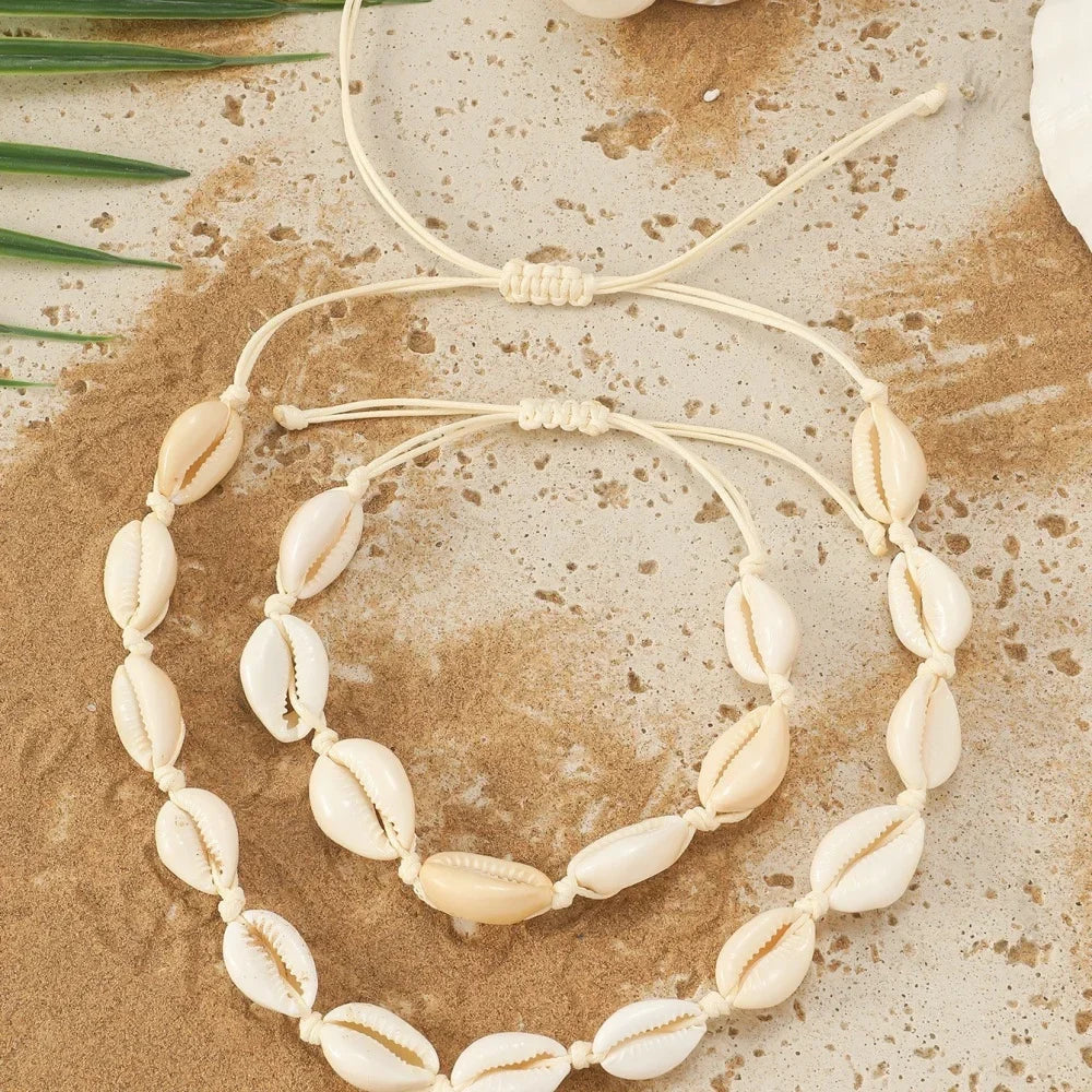 Sea Shell Rope Chain Necklace