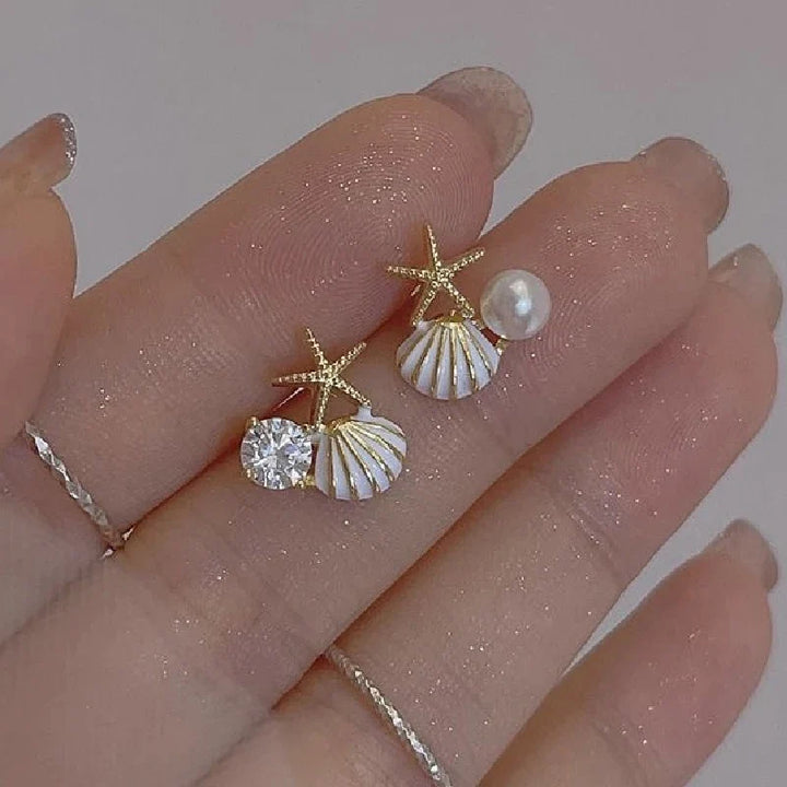 Ocean Asymmetric Starfish Shell Ring