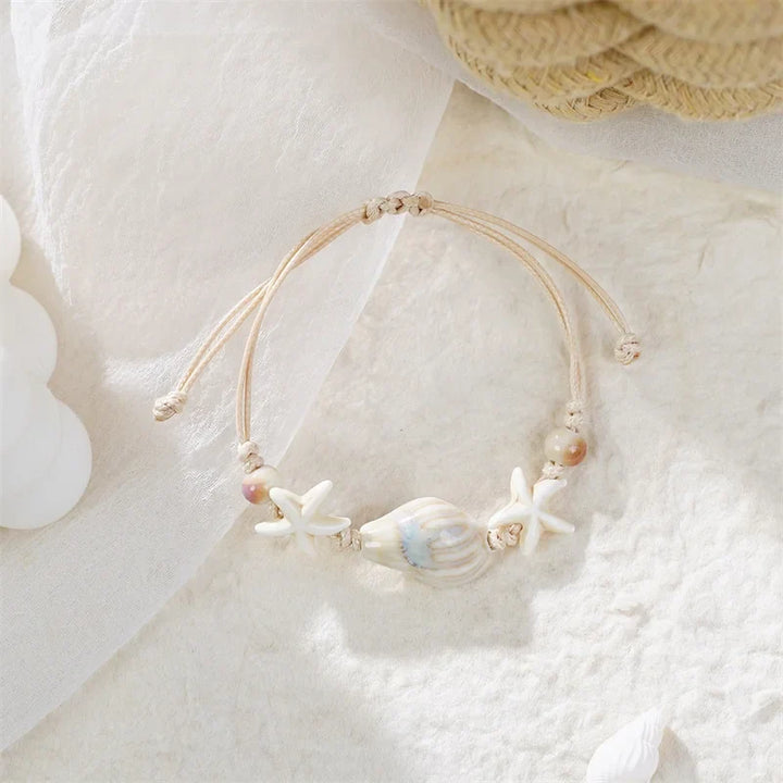 Ceramic Shell & Starfish Bracelet