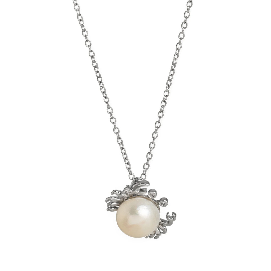 Golden Kissing Clownfish Pearl Necklace