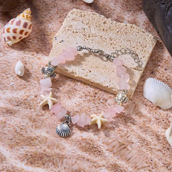 Woven Shell, Star & Turtle Bracelet