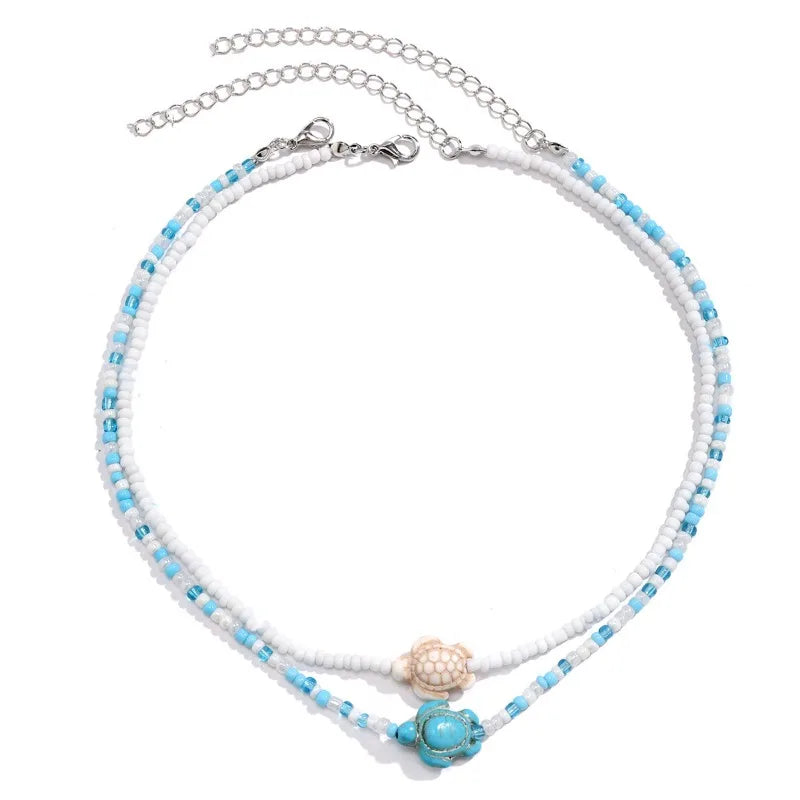 Tidepool Starfish Beaded Necklace