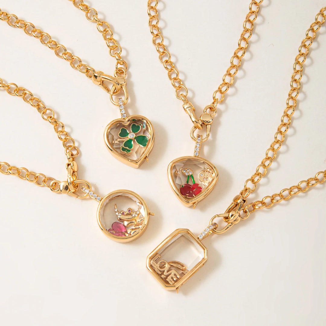 Coastal Drop Locket Necklace