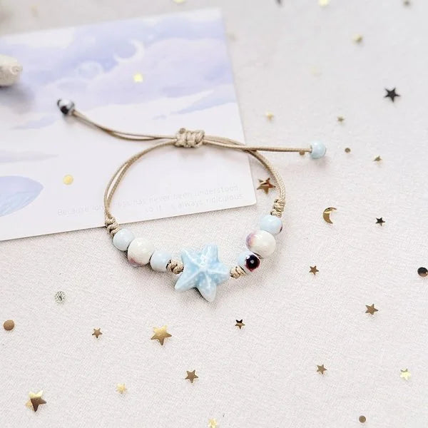 Ceramic Shell & Starfish Bracelet