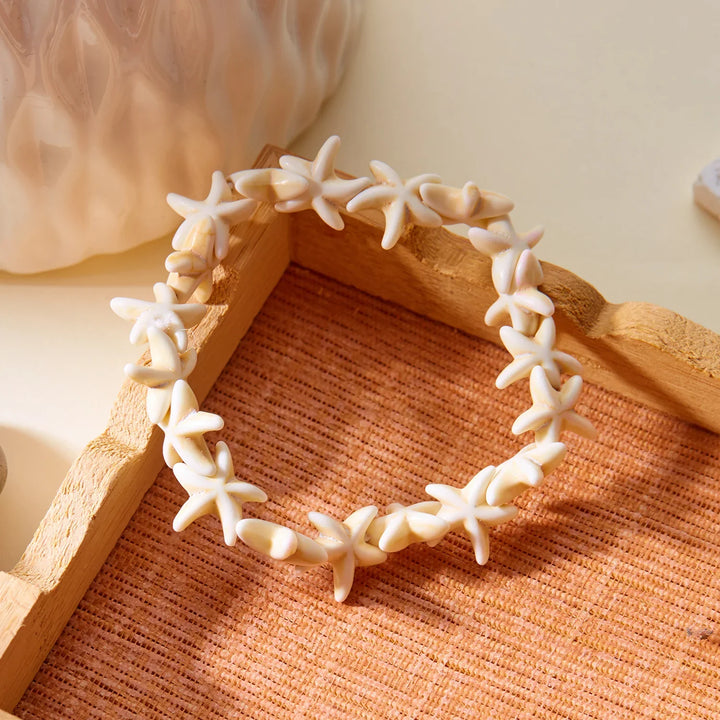 Woven Shell, Star & Turtle Bracelet