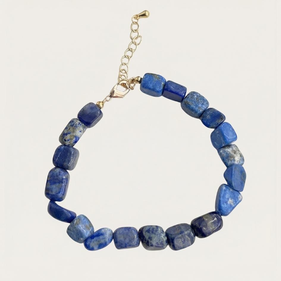 Lapis Lazuli Sea Pebble Bracelet