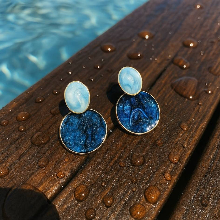 Gold Sky to Seabed Earrings