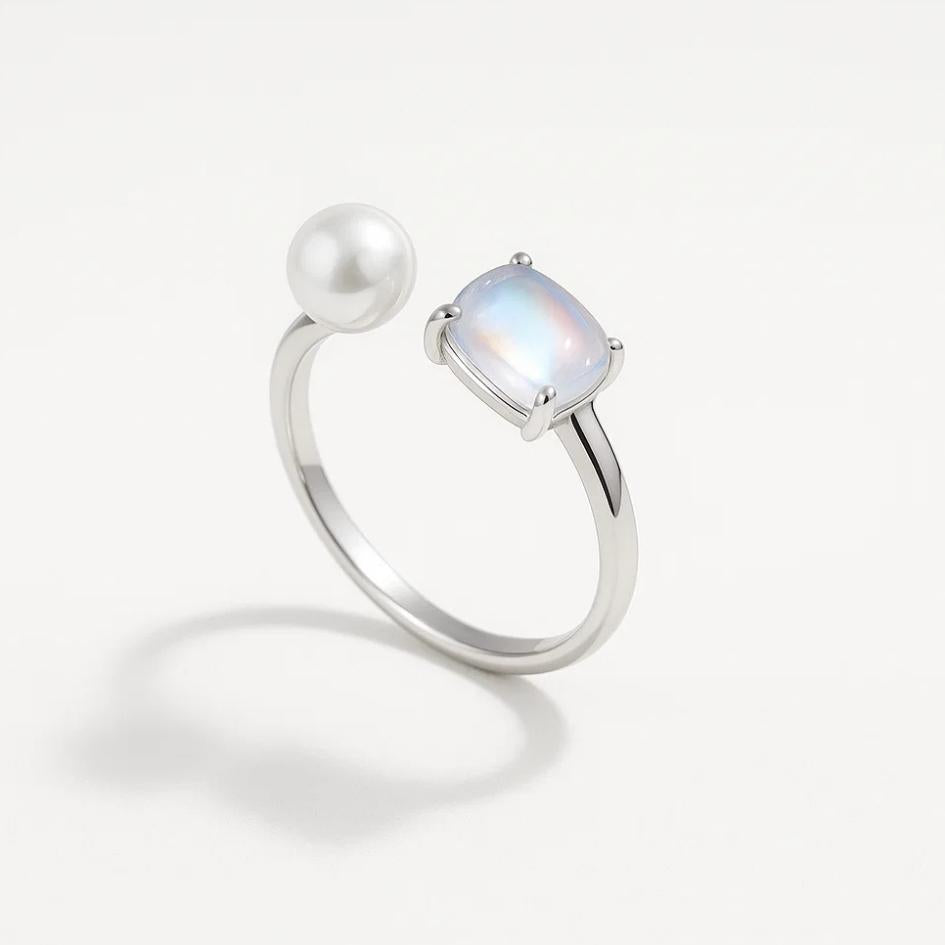 Pearl & Moonstone Ring