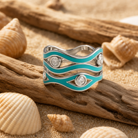 Two-Piece Wave Ring Set