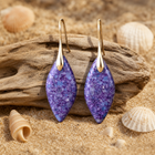 Lavender Pearl Earrings 1